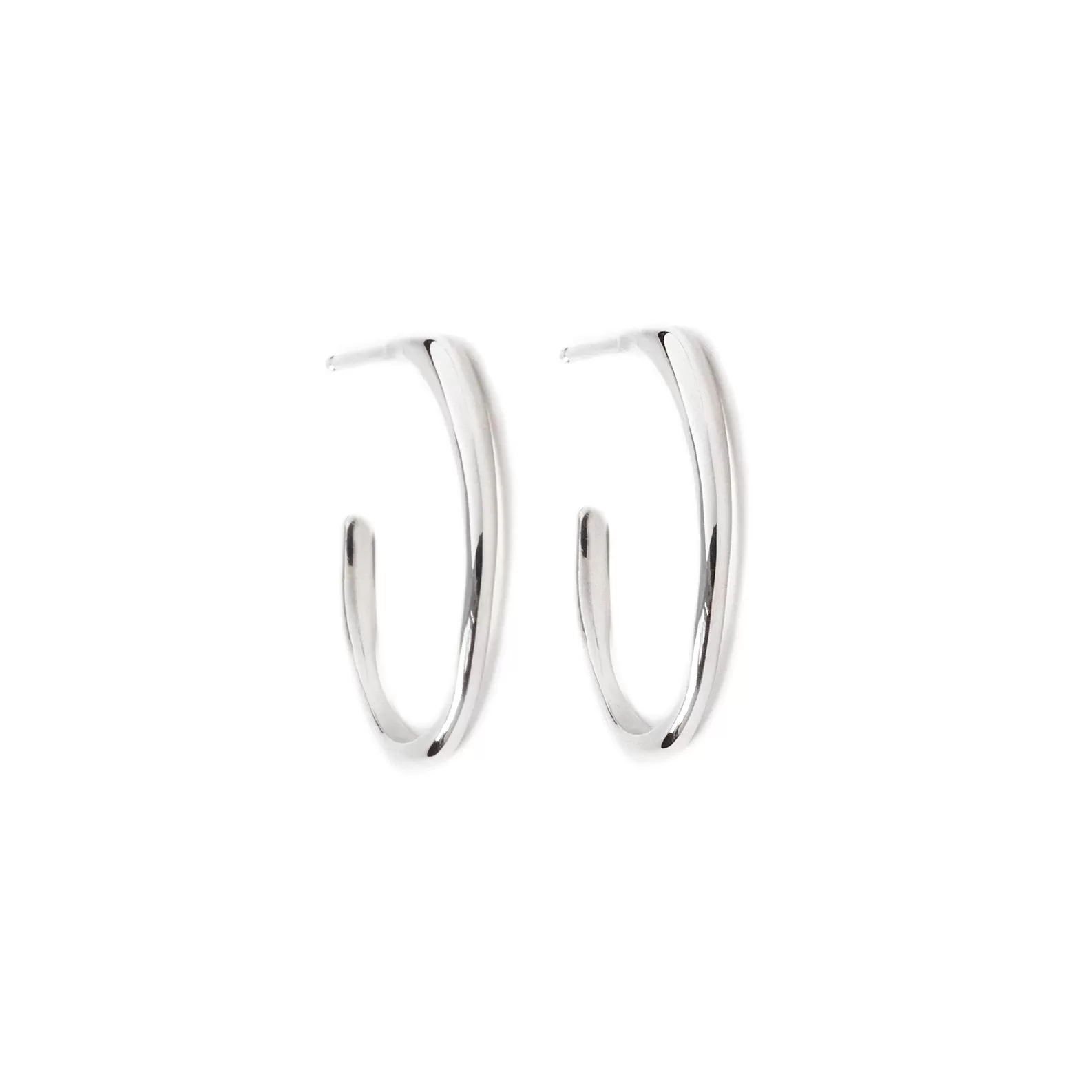 Small Raindrop Hoop Earrings