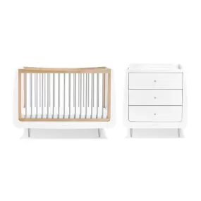 SnuzKot Skandi 2 Piece Nursery Furniture Set - Grey