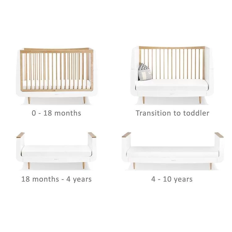 SnuzKot Skandi 2 Piece Nursery Furniture Set - Natural