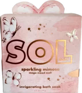 sol Sparkling Mimosa Mega Mood Melt Invigorating Bath Soak 79g