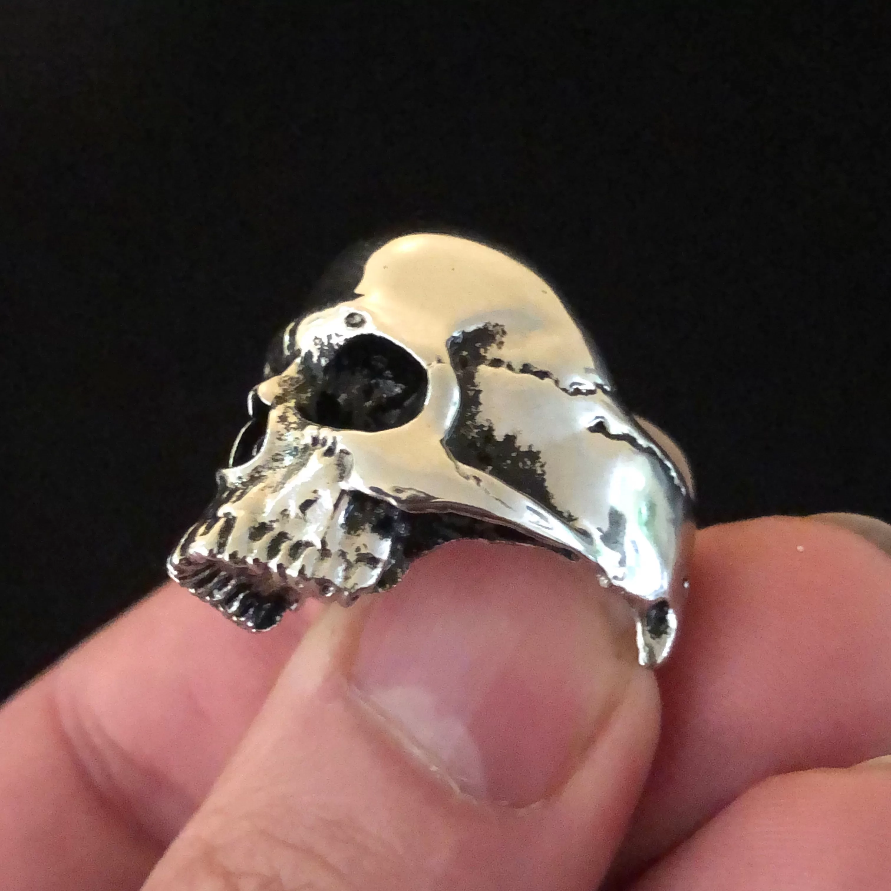 Steel Skull Ring