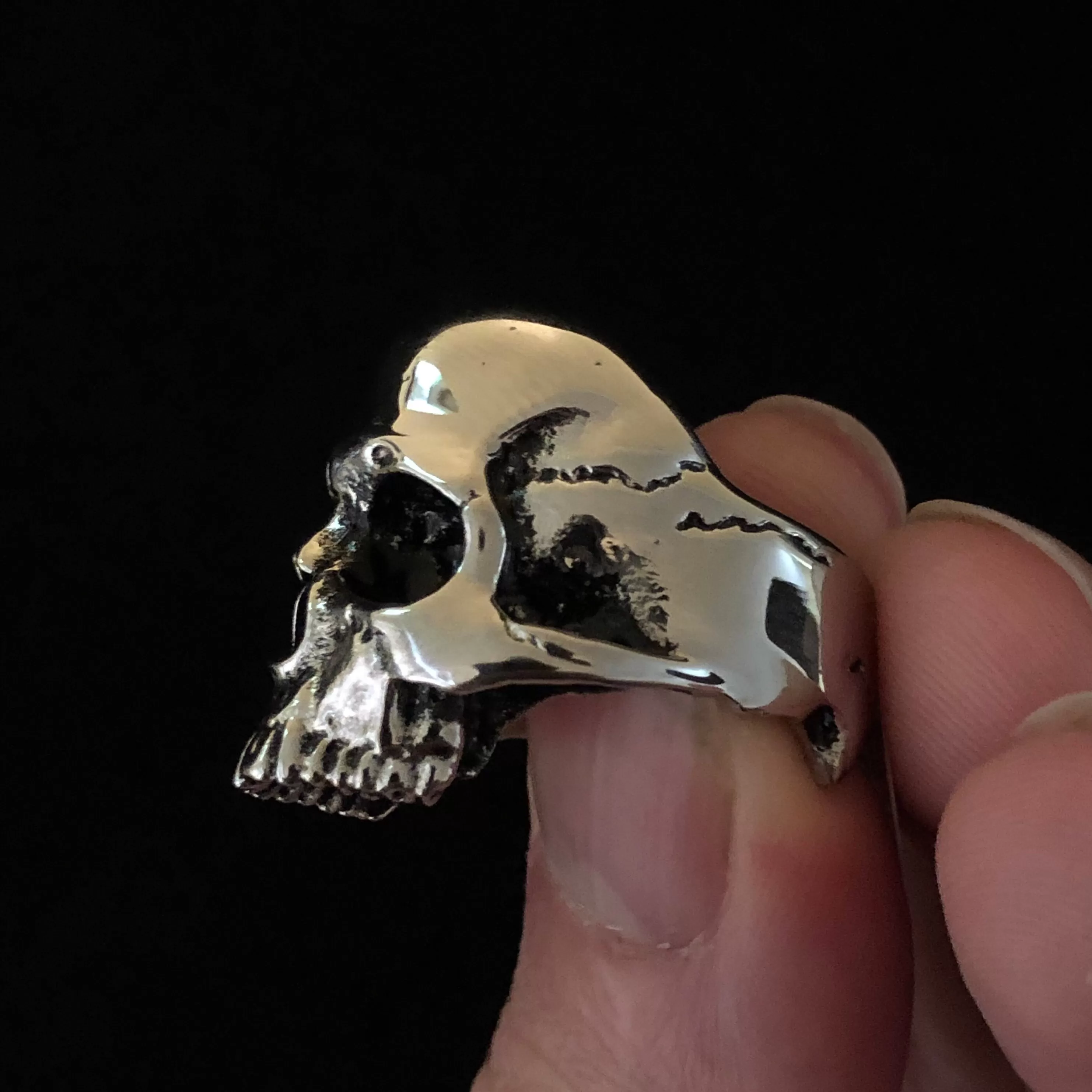 Steel Skull Ring