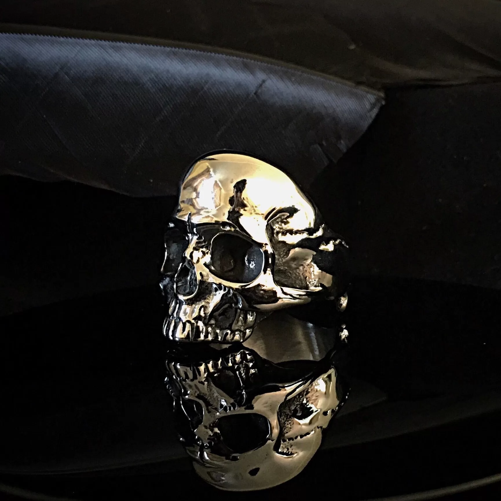 Steel Skull Ring