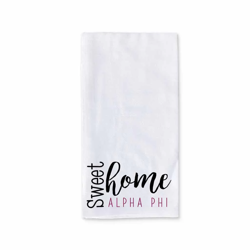 Sweet Home Alpha Phi Sorority Kitchen Towel