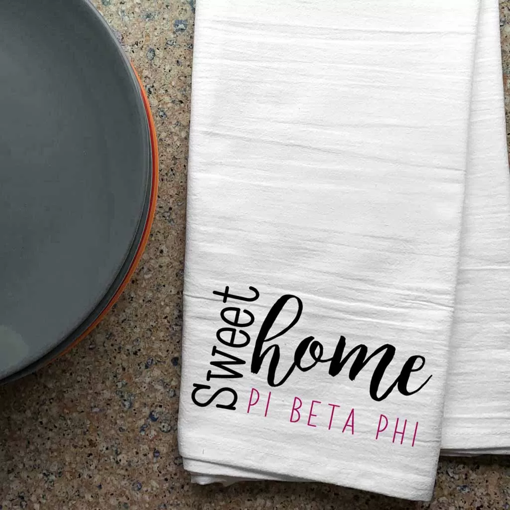 Sweet Home Pi Beta Phi Sorority Kitchen Towel