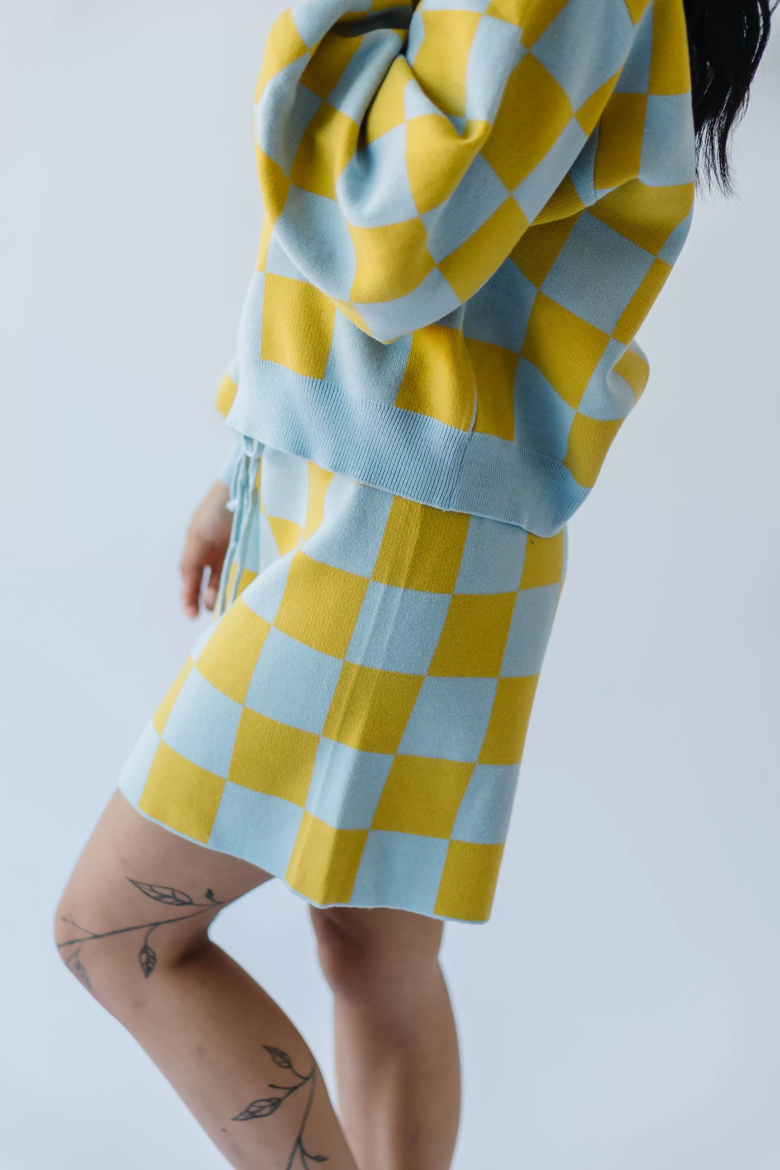 The Roanoke Checkered Shorts in Blue   Yellow