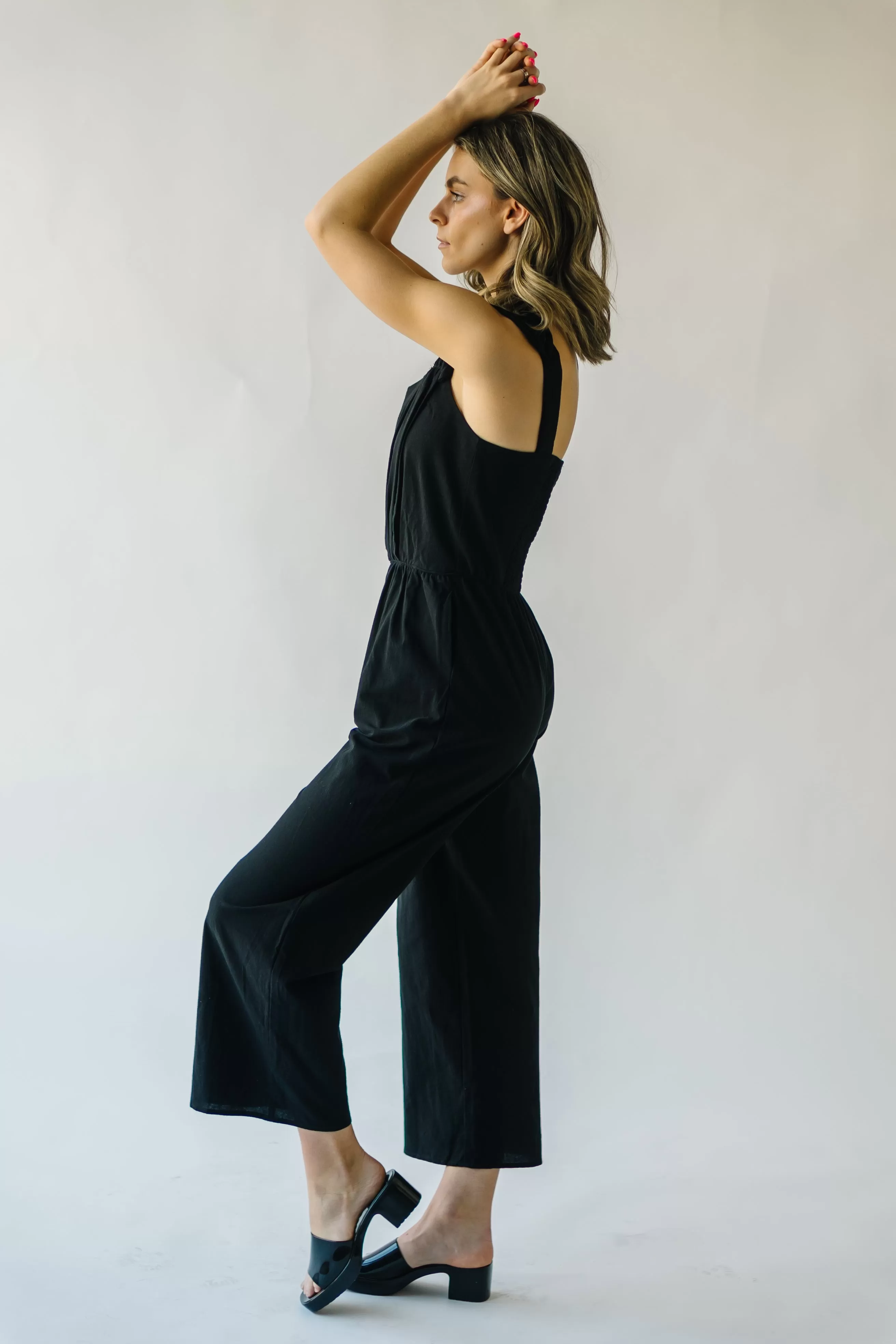 The Tompkins Square Neck Jumpsuit in Black