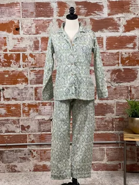 Trellis Swirls Long Sleeve Pajama Set with Pants