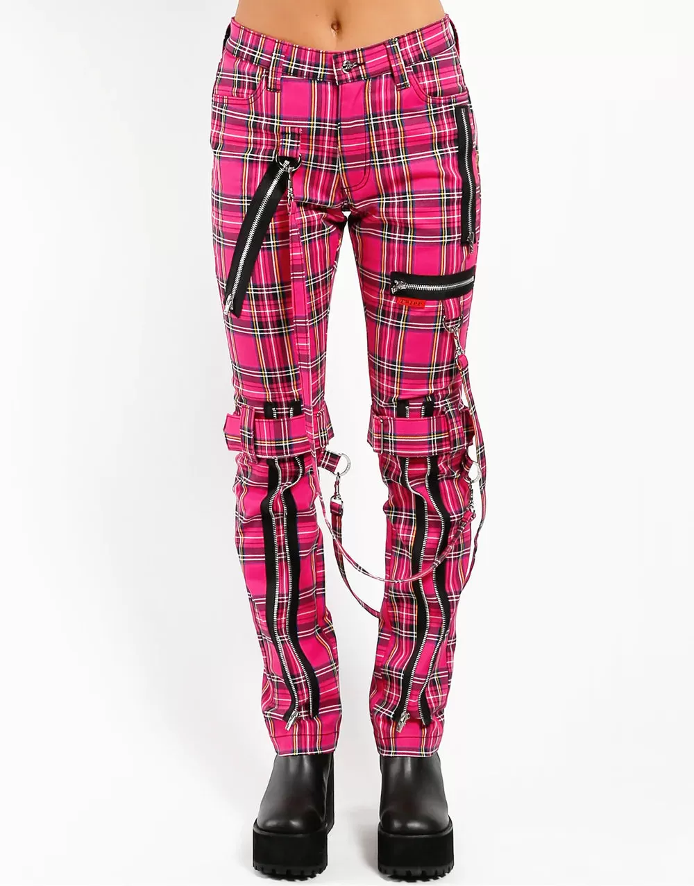 TRIPP NYC Tartan Plaid Bondage Pants