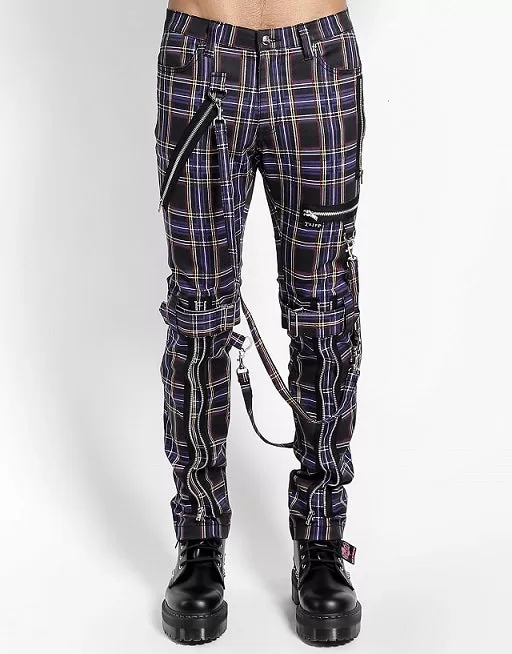 TRIPP NYC Tartan Plaid Bondage Pants