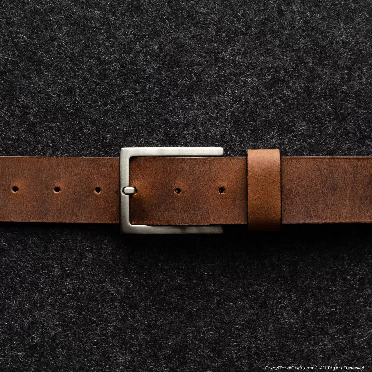 Vegetable Tanned Leather Belt | Classic Brown