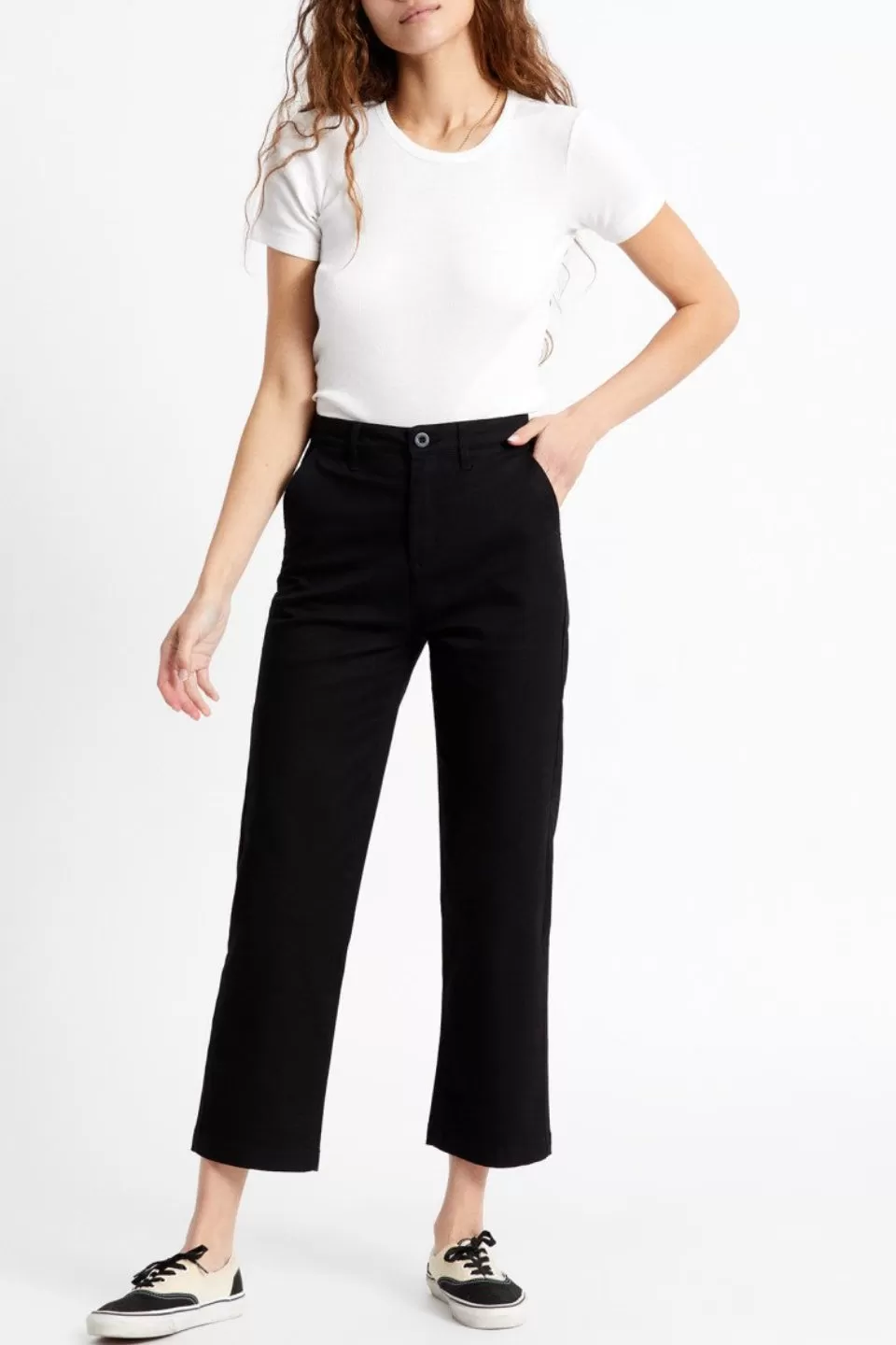 Victory Straight Black Trouser Pant