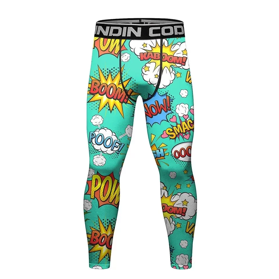 Warrior 'Comic Print' Compression Set