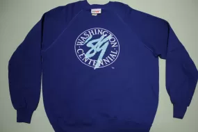 Washington Centennial 1989 Vintage 80's Deadstock Crewneck Sweatshirt