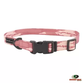 Water & Woods Adjustable Dog Collar, Mossy Oak Pink Camo Large