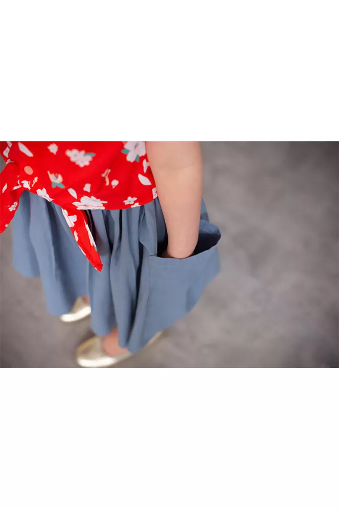 Wendy Flare Skirt - Blue